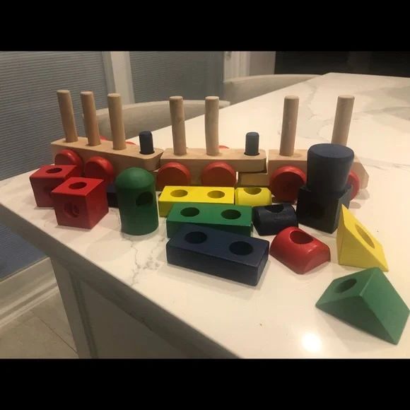 Melissa & Doug Stacking Train Set - Picture 2 of 3